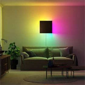 Bedroom Bedside Wall Light LED Color Decorative (size: Black-RGB-AU)