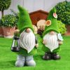 Gnome Night Solar Light Flower Decor Dimming Built-in Photoreceptor System Automatic Garden Decoration Fairy Desk Solar Light